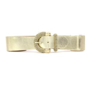 Thick Gold Belts For Women Dresses Wide Chunky Gold Belt Stretchy Leather🤚